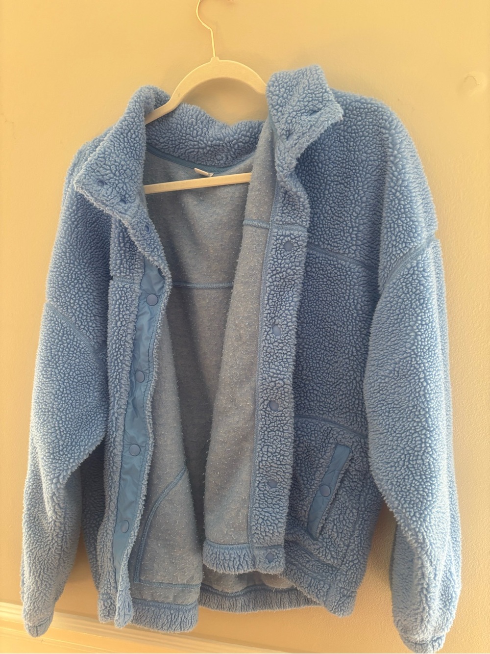Old Navy Light Blue Teddy Fleece Jacket